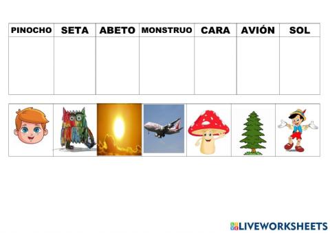 Asociar palabra con imagen