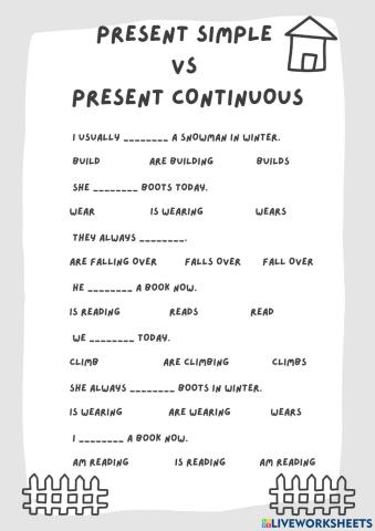 Present continuous vs Present simple