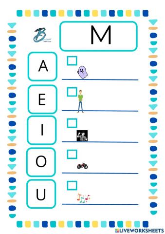 M silabako hitzak entzun eta idatzi