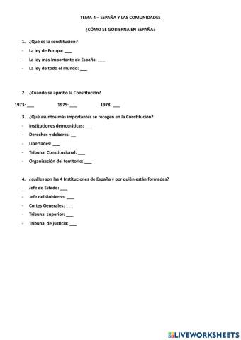 ¿Cómo se gobierna España?