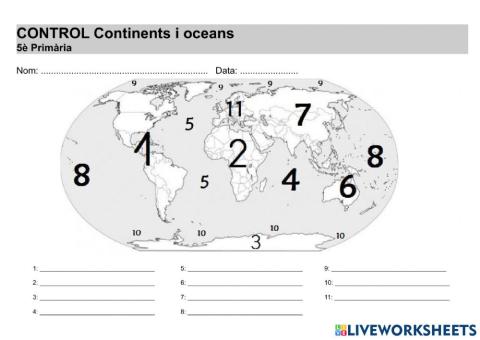 Continents i oceans