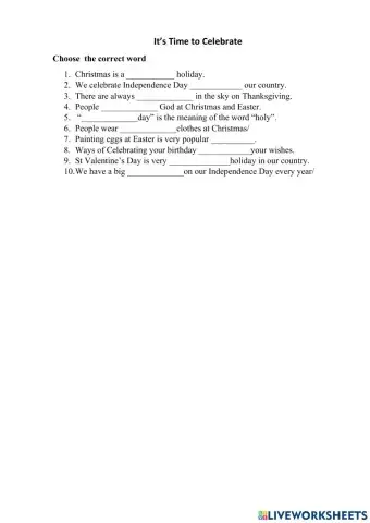 It's time to celebrate