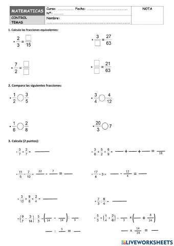 Examen mates carolina