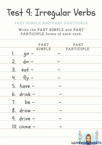 Irregular Verbs: Past Simple and Past Participle
