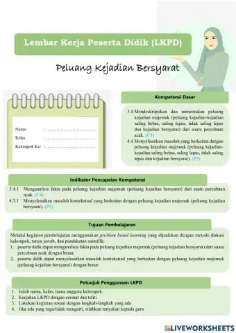 LKPD Peluang Kejadian Bersyarat