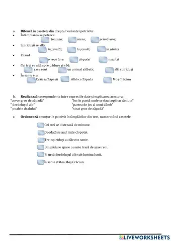 O noapte misterioasă- text adaptat