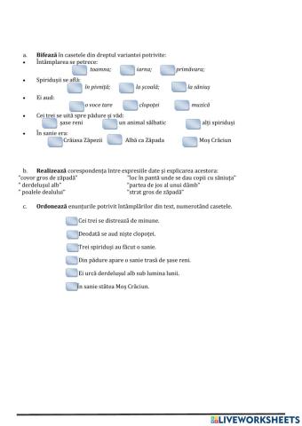 O noapte misterioasă- text adaptat
