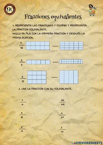 Fracciones equivalentes