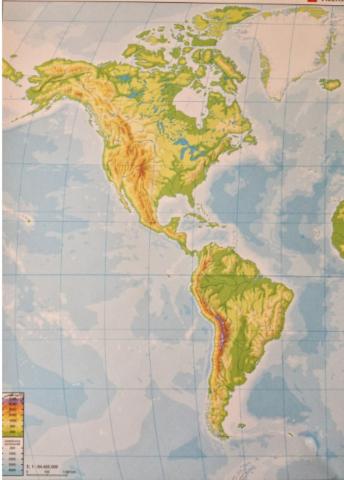 MAPA FÍSICO DE AMÉRICA 2