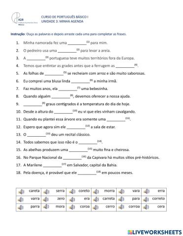 RR forte e R fraco diferença de significado