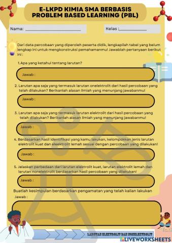 Larutan elektrolit dan nonelektrolit