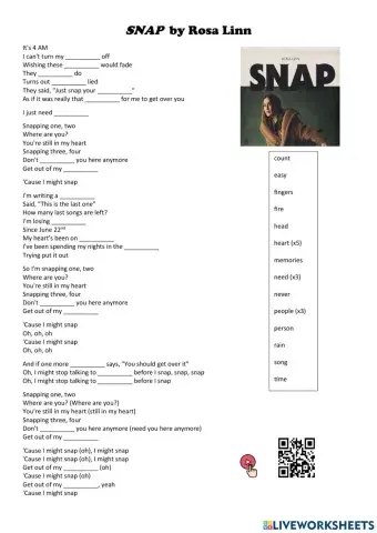 Song: -Snap- by Rosa Linn