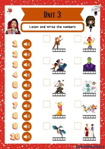 5th grade. Unit 3. Sheet 2. Richmond