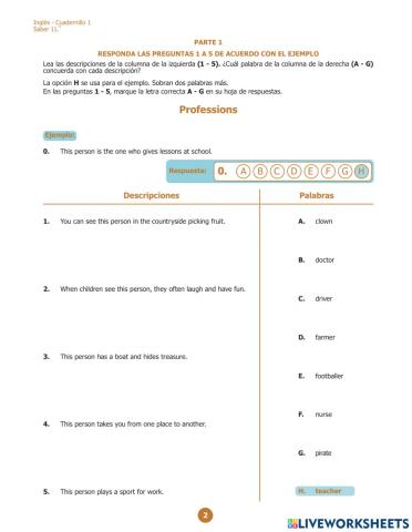 Prueba Diagnónstica Grado 11
