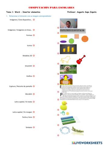 Word - Insertar Elementos