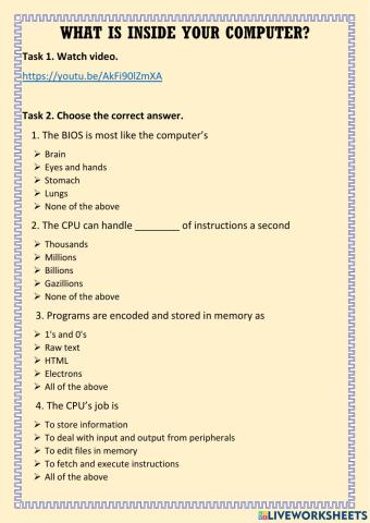 What is inside your computer?