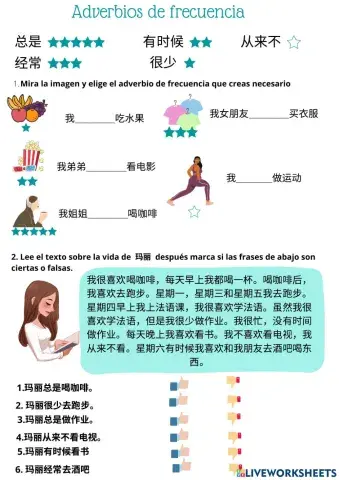 Adverbios de frecuencia en chino