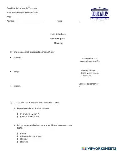 Funciones (solo teoría)