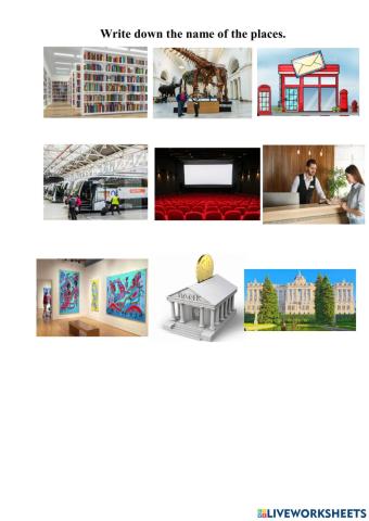 Buildings and places in town