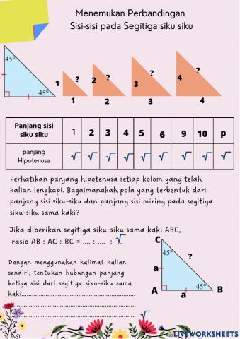 Kegiatan 4 teorema pytagoras