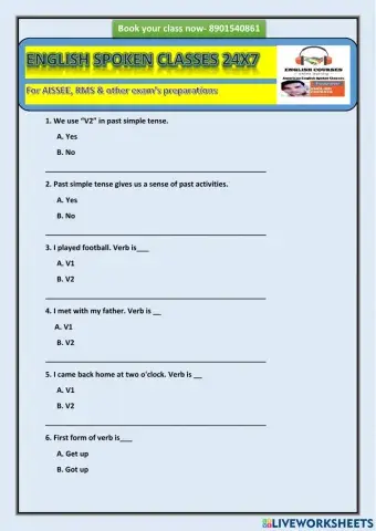 Present and Past simple tense