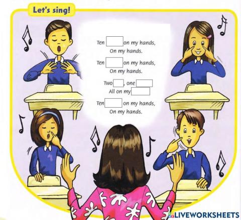 Ten fingers on my hands