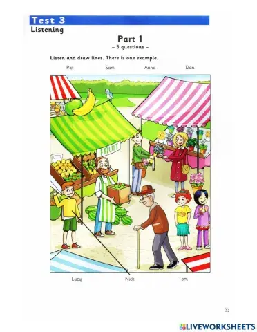 Starters - listening - week 3