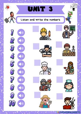 4th grade. Unit 3. Sheet 3