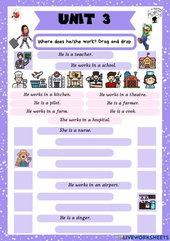 3rd grade. Unit 3. Sheet 4. Richmond