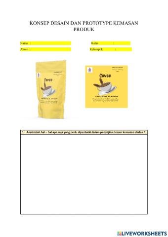 Konsep Desain Prototype Kemasan Produk