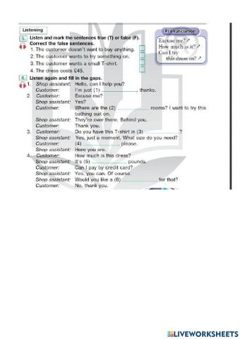 Listening In the shop