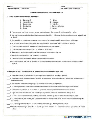 Los Recursos Energéticos