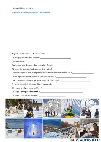 Les sports d'hiver au Québec