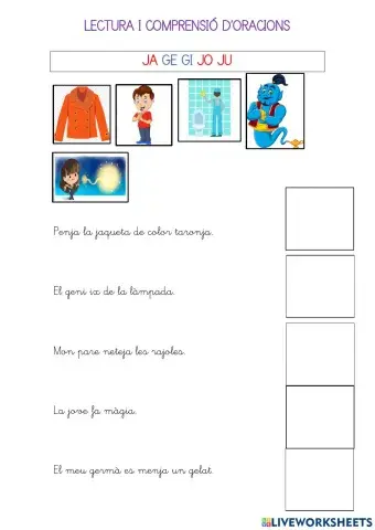 Comprensió d'oracions