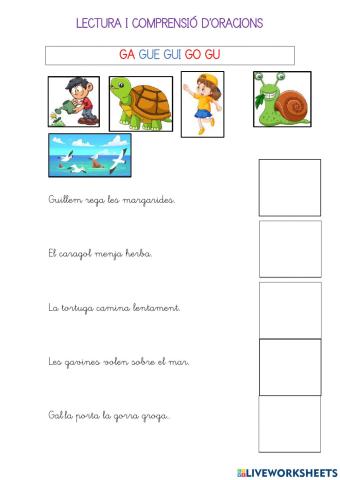 Comprensió d'oracions