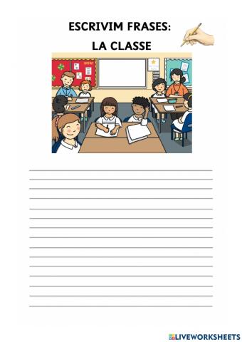 Escrivim frases: la classe