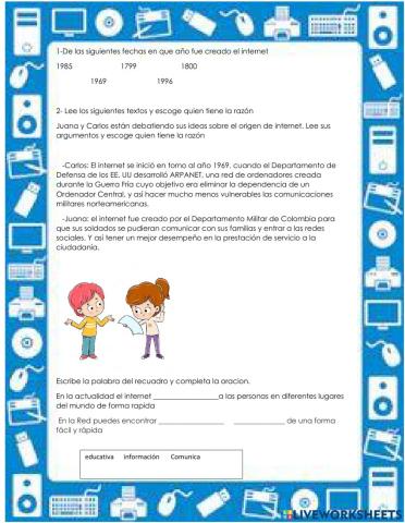 Historia del internet