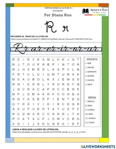 Sonido ar-er-ir-or-ur