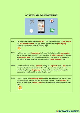 A Travel App to Recommend