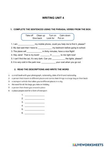 Writing unit 4 sexto 23