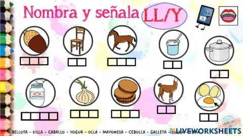 Nombra y señala LL-y