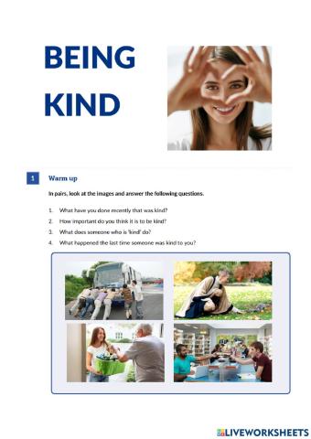 Being kind