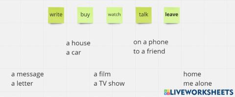 Verb+noun collocations