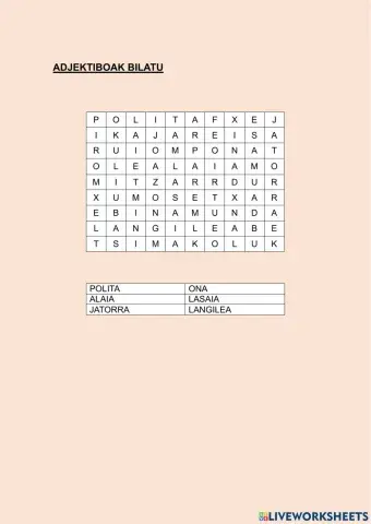 Adjektiboak bilatu