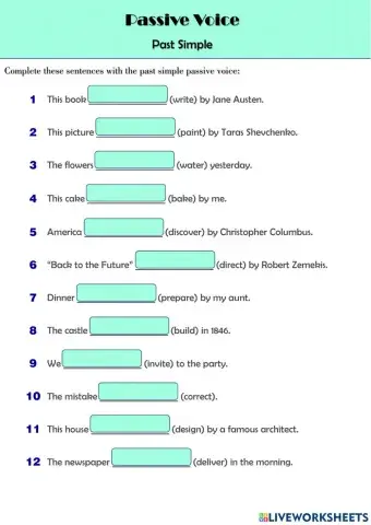 Passive Voice (Past Simple)