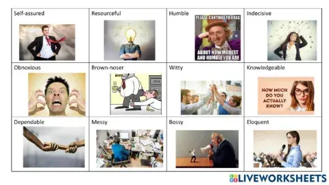 Adjectives to describe people