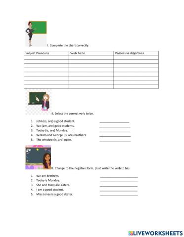 Possessive adjectives