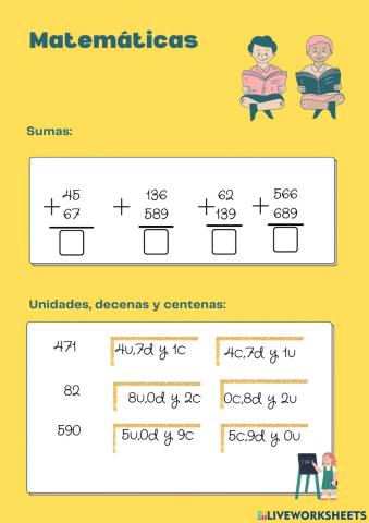 Sumas y descomposición numérica