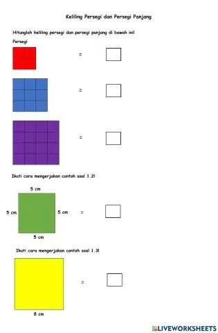 Keliling Persegi dan Persegi Panjang