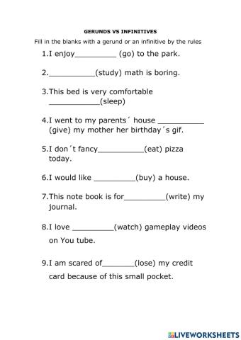 Gerund vs infinitive